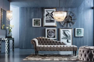 KARE Design Kruk Desire Rond Zilvergrijs