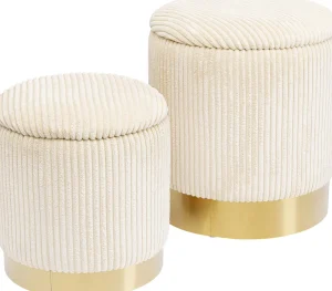 KARE Design Kruk Plush (Set Van 2)