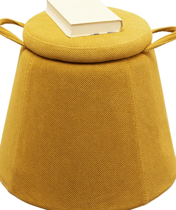 KARE Design Kruk Thimble Storage Geel Ø51cm