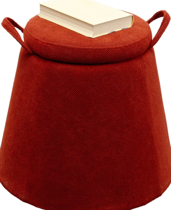 KARE Design Kruk Thimble Storage Rood Ø51cm