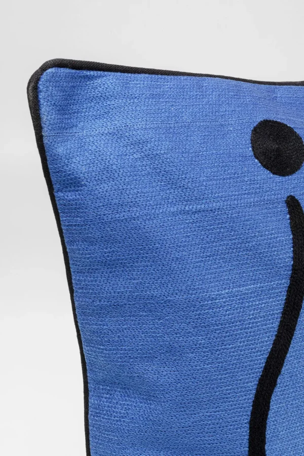 KARE Design Kussen Art Line Blauw 50x50cm