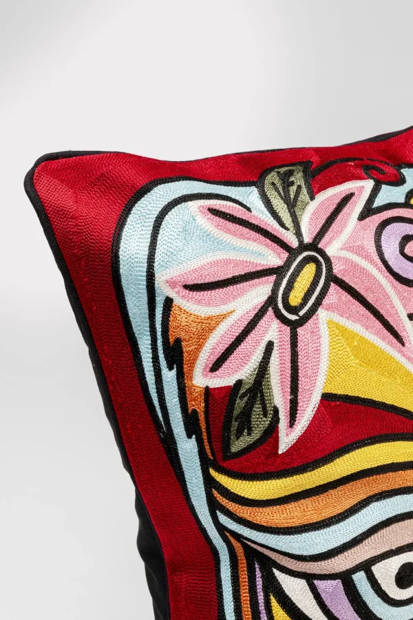 KARE Design Kussen Art Line Face 50x50cm