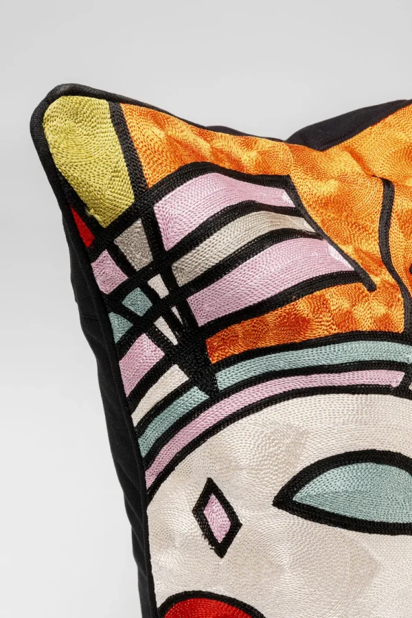 KARE Design Kussen Art Line Oranje 50x50cm