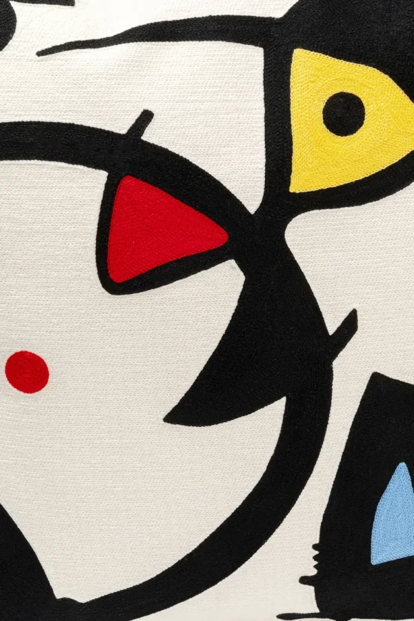 KARE Design Kussen Art Line Wit 50x50cm