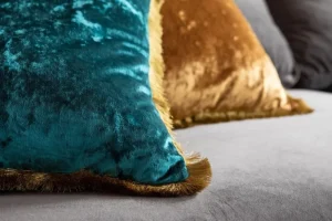 KARE Design Kussen Cannes Petrol-Blauw 45x45cm