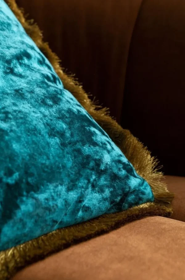 KARE Design Kussen Cannes Petrol-Blauw 45x45cm