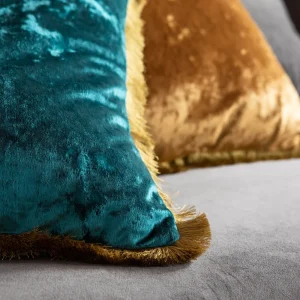 KARE Design Kussen Cannes Petrol-Blauw 45x45cm