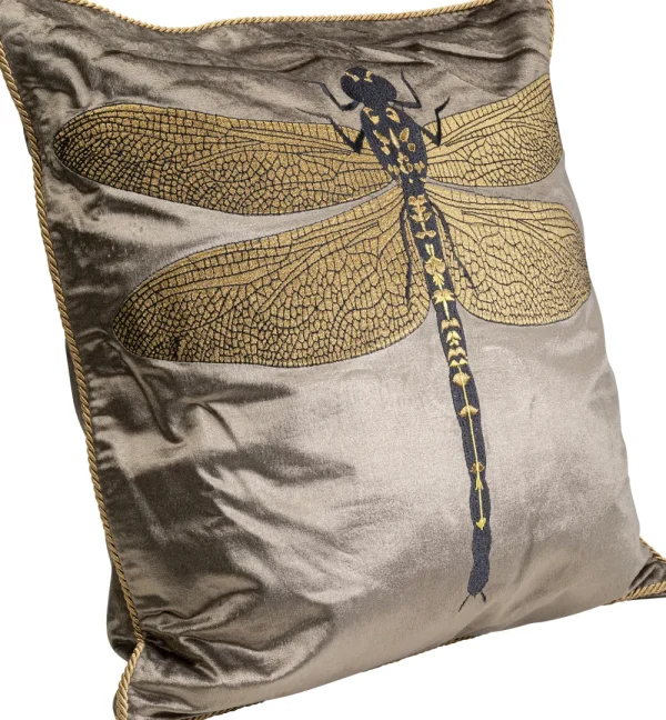 KARE Design Kussen Glitter Dragonfly Brown 40x40cm