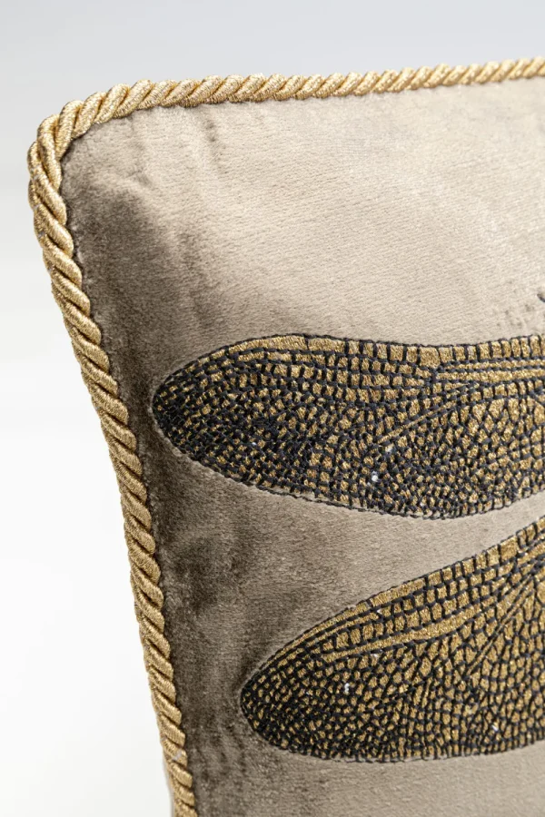 KARE Design Kussen Glitter Dragonfly Brown 50x30cm