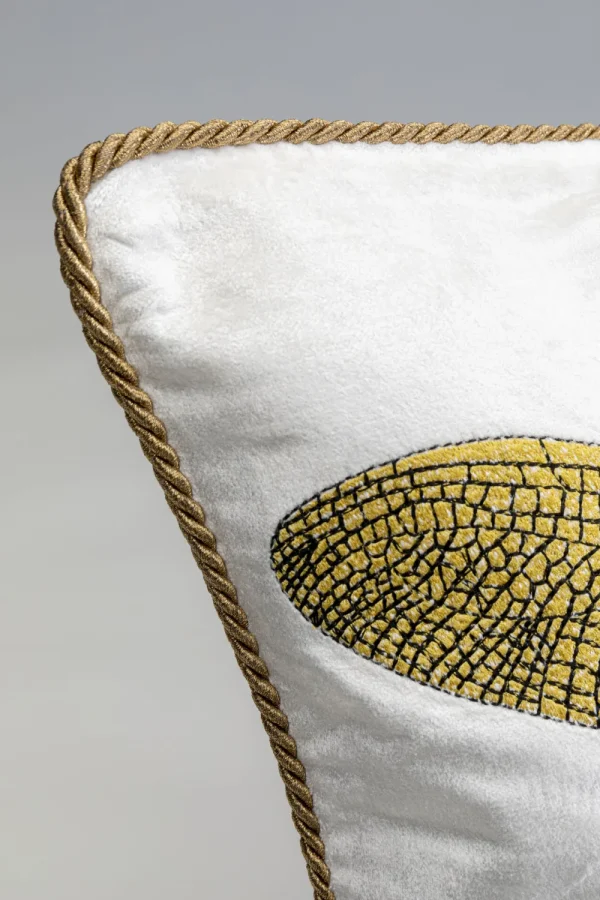 KARE Design Kussen Glitter Dragonfly White 40x40cm