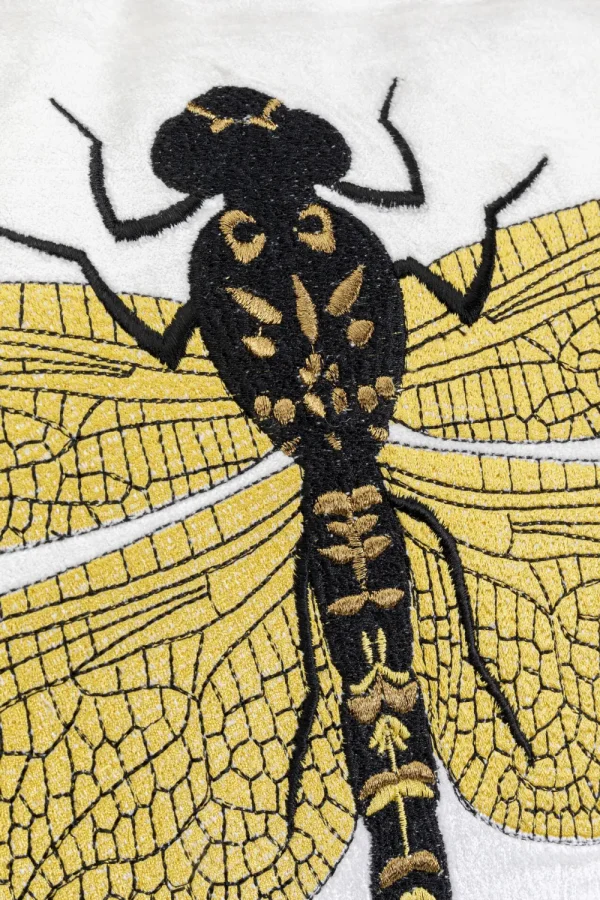 KARE Design Kussen Glitter Dragonfly White 40x40cm