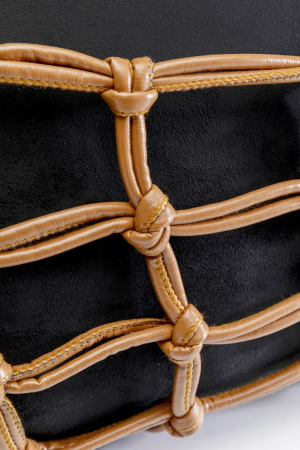 KARE Design Kussen Grete Plaid Black 50x30cm