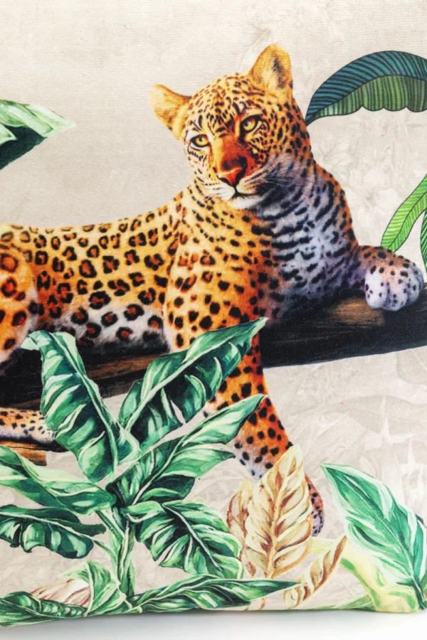 KARE Design Kussen Jungle Leopard 43x43cm