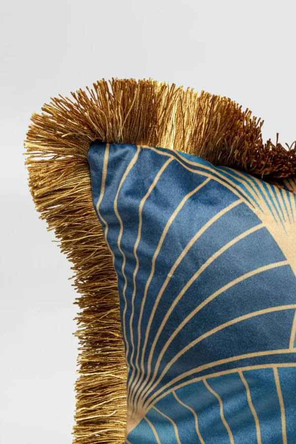 KARE Design Kussen Leaves Fringe 45x45cm