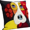 KARE Design Kussen Make Up Dog 45x45cm