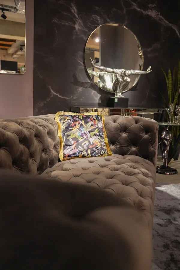 KARE Design Kussen Tropical Garden Fringe 45x45cm