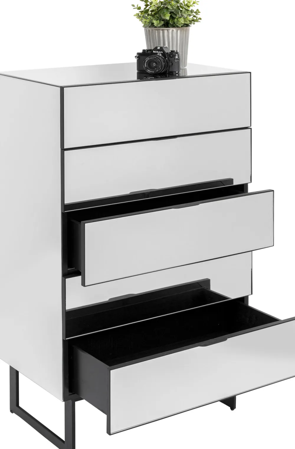 ladekast_soran__drawers_black_xcm_1.webp KARE Design Ladekast Soran 5 Drawers Black 65x114cm