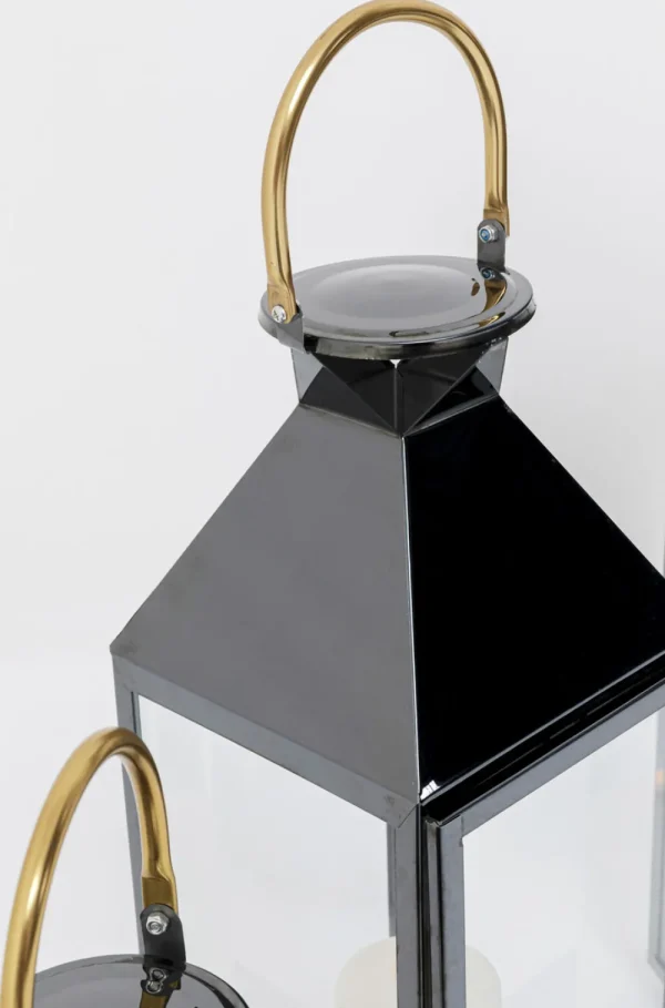 KARE Design Lantaarn Giardinio Zwart Goud (4-delig)