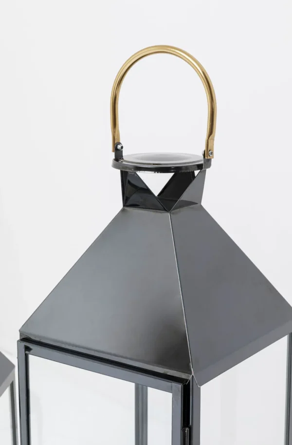 KARE Design Lantaarn Giardinio Zwart Goud (4-delig)