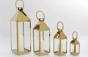 KARE Design Lantaarn Giardino Goud (4-delig)