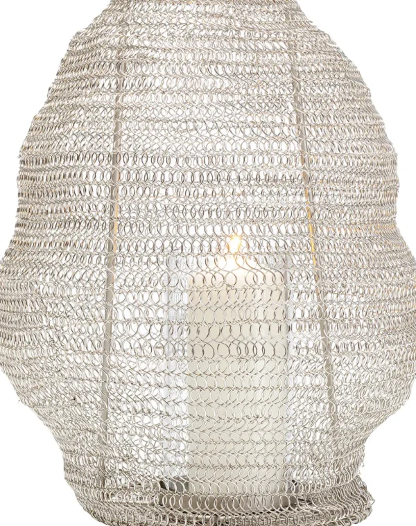 KARE Design Lantaarn Mesh Silver Ø30cm
