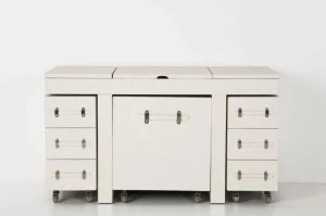 KARE Design Make-up Tafel Diva Croco Wit