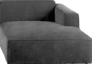 KARE Design Modulaire Bank Henry Elements Ottomane Leather Grey Right