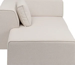 KARE Design Modulaire Bank Infinity Ottomane Elements Cream Left 182cm