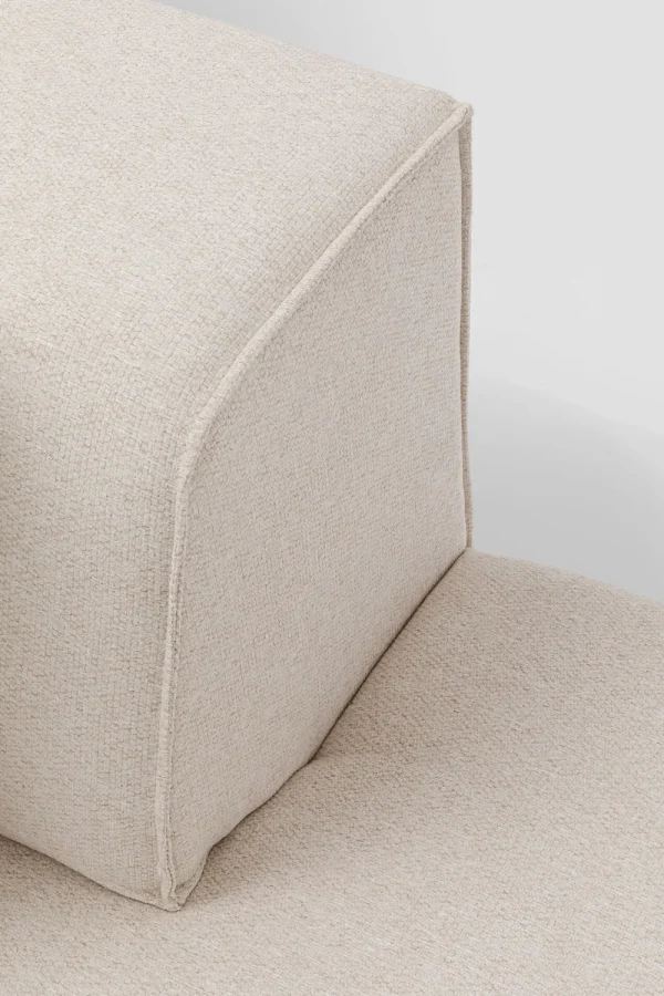 KARE Design Modulaire Bank Infinity Ottomane Elements Cream Left 182cm