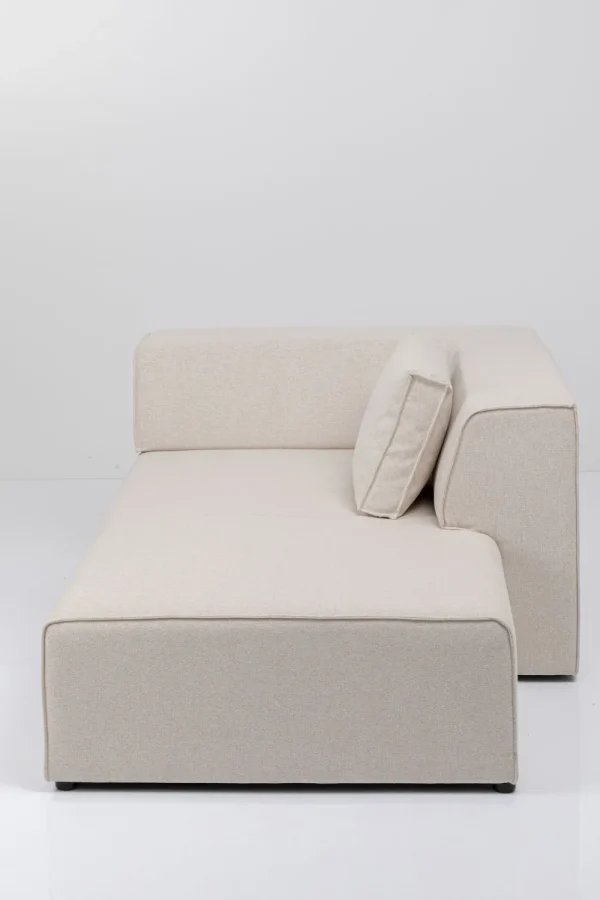 KARE Design Modulaire Bank Infinity Ottomane Elements Cream Right 182cm