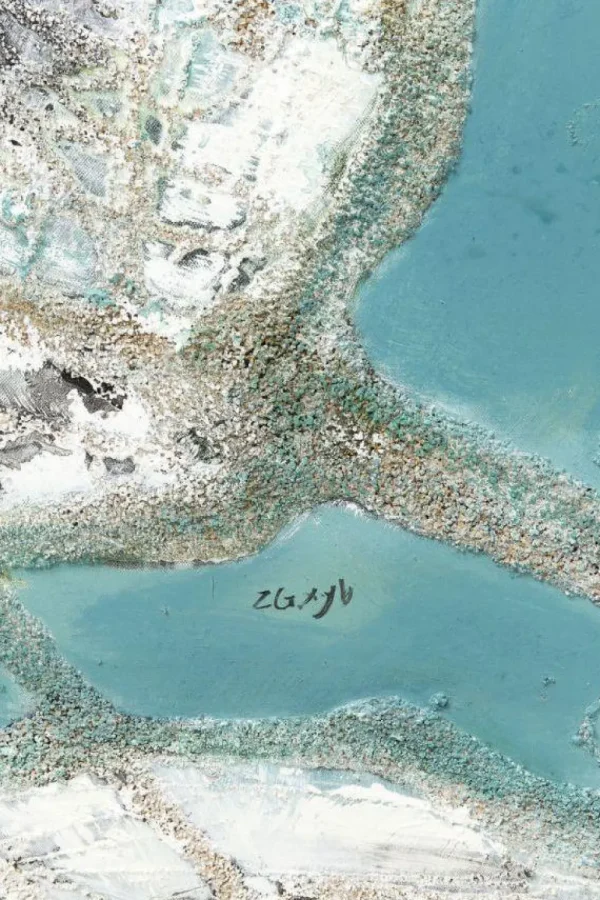 KARE Design Olieverf Schilderij Abstract Blue Two