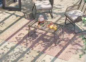 KARE Design Outdoor Vloerkleed Zigzag Red 160x230cm