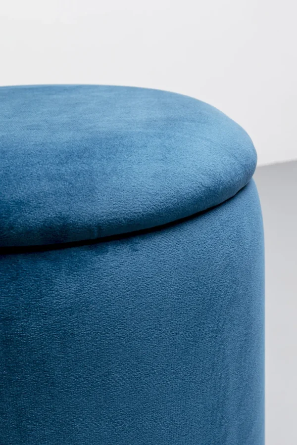 KARE Design Poef Cherry Storage Blue Brass (2/set)