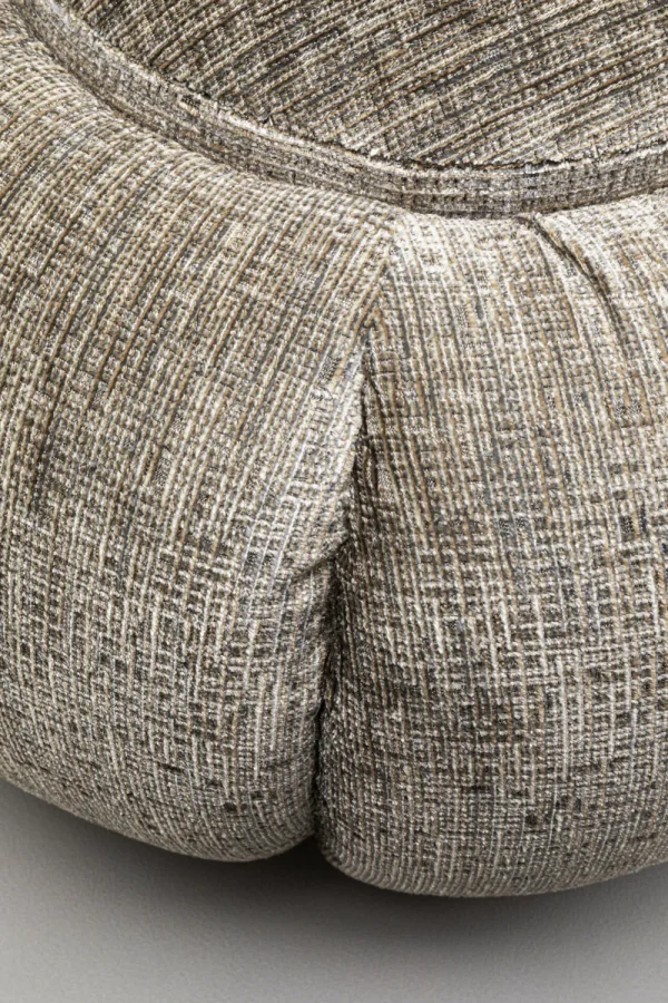 KARE Design Poef Fiori Grijs Ø52cm