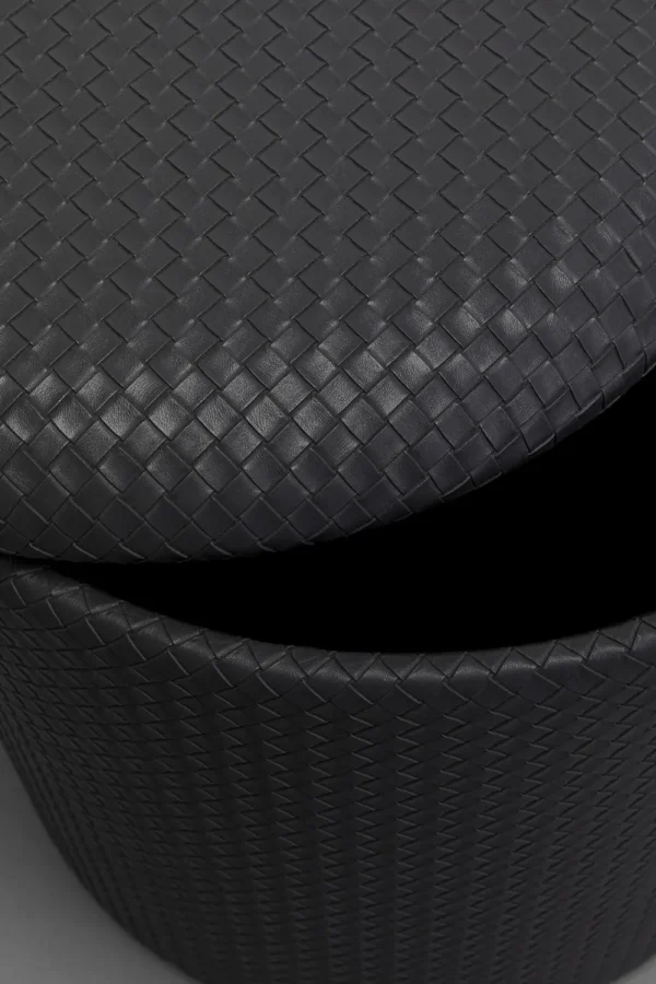 KARE Design Poef Venezia Storage Black 40cm