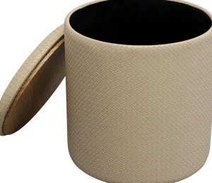 KARE Design Poef Venezia Storage Cream 40cm