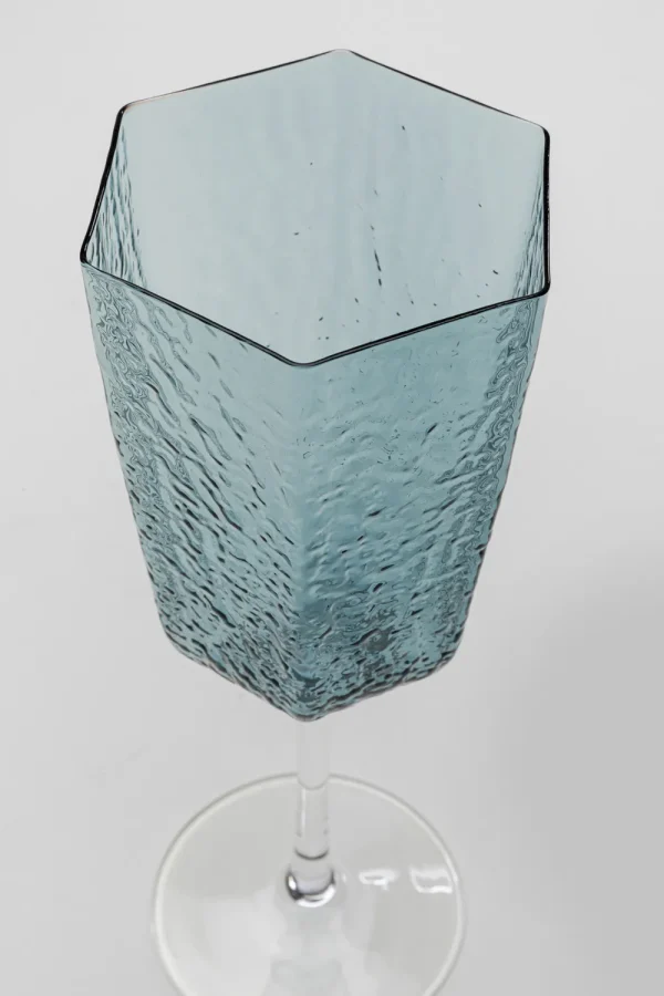 KARE Design Rode Wijnglas Cascata Blue