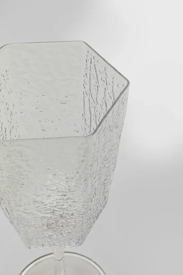 KARE Design Rode Wijnglas Cascata Clear