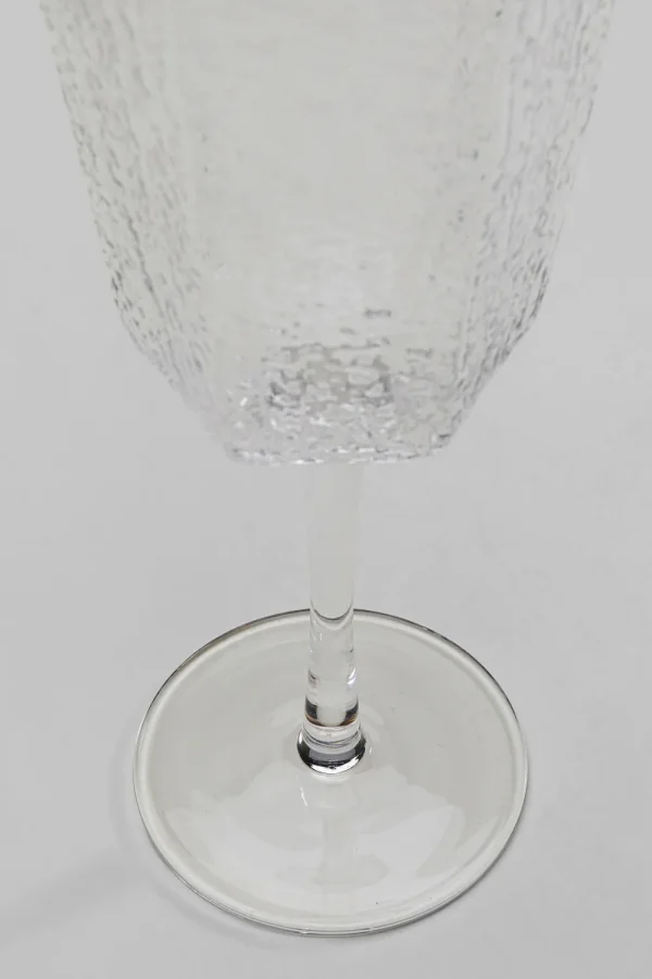 KARE Design Rode Wijnglas Cascata Clear