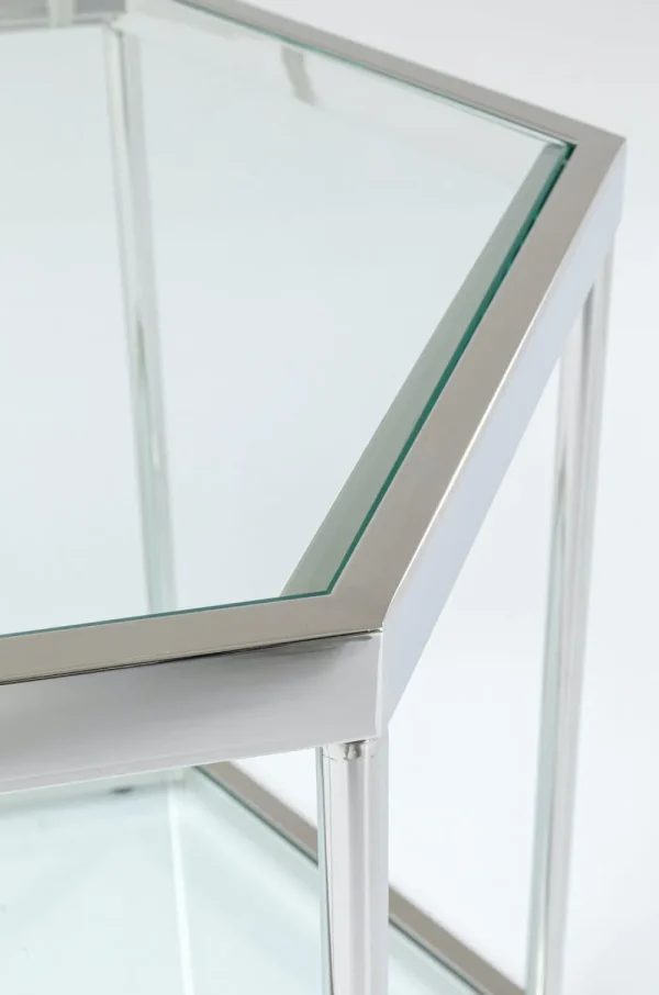 KARE Design Salontafel Comb Zilver 45cm