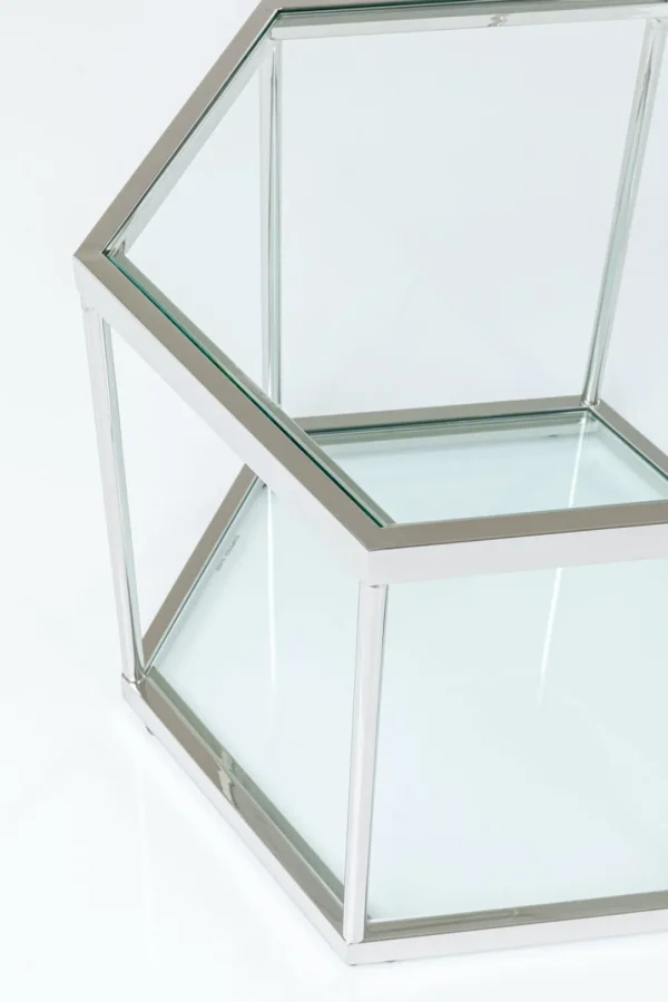 KARE Design Salontafel Comb Zilver 45cm