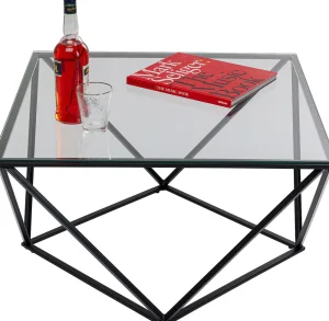 KARE Design Salontafel Cristallo Zwart 80x80cm