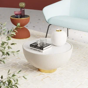 KARE Design Salontafel Endless Vegas White 71cm