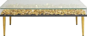 KARE Design Salontafel Gold Flowers 120x60cm