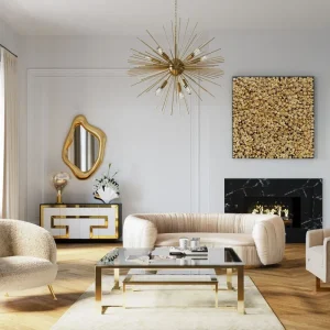 KARE Design Salontafel Gold Rush 120x120cm