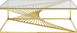 KARE Design Salontafel Laser Goud 120x60cm