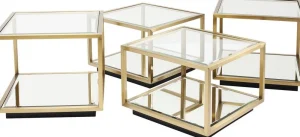 KARE Design Salontafel Luigi Goud (4-delig)