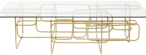 KARE Design Salontafel Meander Gold 140x80cm