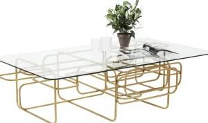 KARE Design Salontafel Meander Gold 140x80cm