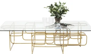 KARE Design Salontafel Meander Gold 140x80cm